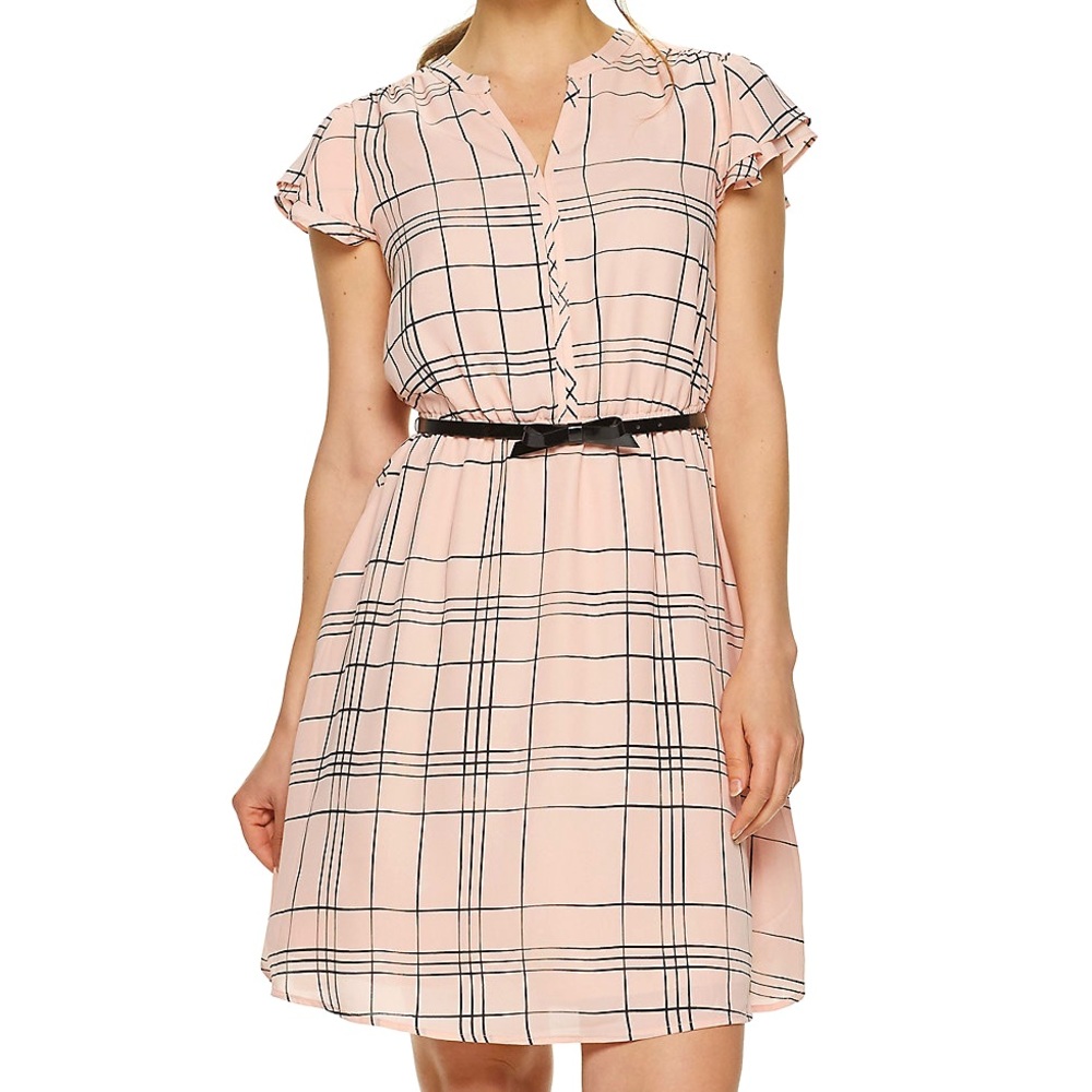 Women's ELLE Flutter-Sleeve Dress - XL